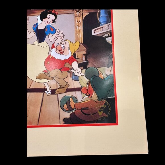 Vintage Disney Exclusive Commemorative Lithography Snow White & the Seven Dwarfs - Picture 3 of 3